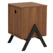Table de chevet HWC-O40 commode table d'appoint armoire tiroir MDF métal mélamine 59 x 40 x 40 cm - naturel