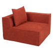 Élément d'angle/accessoire pour canapé HWC-O54 fauteuil lounge Fauteuil rembourré Accoudoir tissu/textile (300 g/m2)