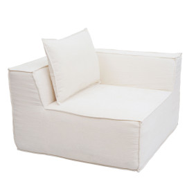 Élément d'angle/accessoire pour canapé HWC-O54 fauteuil lounge Fauteuil rembourré Accoudoir tissu/textile (300 g/m2)