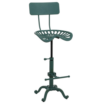 Tabouret de bar HWC-N26 chaise de bar tabouret de comptoir réglable en hauteur pivotant repose-pieds métal industr