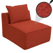 Fauteuil/accessoires pour canapé HWC-O54 fauteuil lounge partie centrale rembourrée tissu/textile (300 g/m2) 63 x 75