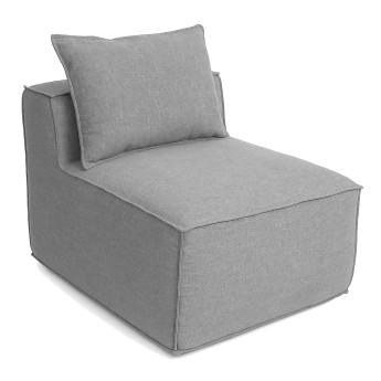 Fauteuil/accessoires pour canapé HWC-O54 fauteuil lounge partie centrale rembourrée tissu/textile (300 g/m2) 63 x 75