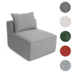 Fauteuil/accessoires pour canapé HWC-O54 fauteuil lounge partie centrale rembourrée tissu/textile (300 g/m2) 63 x 75