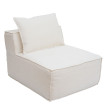 Fauteuil/accessoires pour canapé HWC-O54 fauteuil lounge partie centrale rembourrée tissu/textile (300 g/m2) 63 x 75