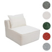 Fauteuil/accessoires pour canapé HWC-O54 fauteuil lounge partie centrale rembourrée tissu/textile (300 g/m2) 63 x 75