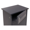Boîte à colis HWC-O51 boîte à colis boîte à lettres boîte aux lettres à 3 compartiments acier 89 x 49 x 38 cm - gris