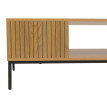 Meuble TV HWC-O39 Tableau TV Table basse Armoire TV Rangement mélamine MDF 39x120x60cm - naturel
