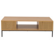 Meuble TV HWC-O39 Tableau TV Table basse Armoire TV Rangement mélamine MDF 39x120x60cm - naturel