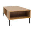 Meuble TV HWC-O39 Tableau TV Table basse Armoire TV Rangement mélamine MDF 39x120x60cm - naturel