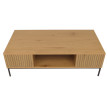 Meuble TV HWC-O39 Tableau TV Table basse Armoire TV Rangement mélamine MDF 39x120x60cm - naturel
