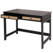 Bureau HWC-O36 table de bureau pour ordinateur portable table de travail tiroir 78x110x60cm bois - noir