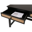 Bureau HWC-O36 table de bureau pour ordinateur portable table de travail tiroir 78x110x60cm bois - noir