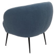 Fauteuil Lounge HWC-O37 Fauteuil Cocktail/Club Fauteuil rembourré Tissu/Textile Bouclé (330g/m2) Métal MVG - bleu