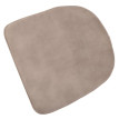 Lot de 6 chaises de salle à manger HWC-O28 chaise de cuisine rembourrée Chaise tissu/textile (340g/m2) métal - taupe