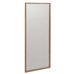 Miroir MCA HWC-P56, miroir mural, miroir de dressing, miroir d'entrée, 120 x 50 x 2 cm, verre, bois massif de chêne