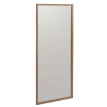 Miroir MCA HWC-P56, miroir mural, miroir de dressing, miroir d'entrée, 120 x 50 x 2 cm, verre, bois massif de chêne