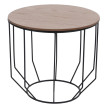 MCA Lot de 2 tables basses HWC-P58, tables d'appoint, tables de salon, tables basses, style industriel, métal, bois de c