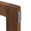 Banc vestiaire MCA HWC-P57, banc, étagère à chaussures, rangement à chaussures, banc d'entrée, 45 x 88 x 30 cm, chêne ma