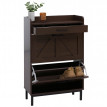 Meuble à chaussures basculant HWC-P45, étagère à chaussures, armoire à chaussures, 2 compartiments basculants, tiroir de