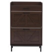 Meuble à chaussures basculant HWC-P45, étagère à chaussures, armoire à chaussures, 2 compartiments basculants, tiroir de