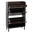 Meuble à chaussures basculant HWC-P45, étagère à chaussures, armoire à chaussures, 2 compartiments basculants, tiroir de