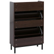 Meuble à chaussures basculant HWC-P45, étagère à chaussures, armoire à chaussures, 2 compartiments basculants, tiroir de