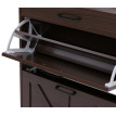 Meuble à chaussures basculant HWC-P45, étagère à chaussures, armoire à chaussures, 2 compartiments basculants, tiroir de