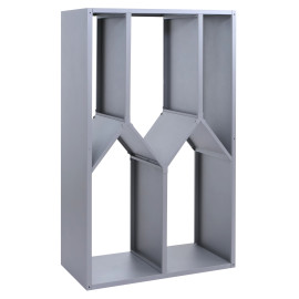 Rangement pour bois de chauffage HWC-P76, étagère pour bois de cheminée/bois de chauffage, abri pour bois, extérieur, mé