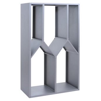 Rangement pour bois de chauffage HWC-P76, étagère pour bois de cheminée/bois de chauffage, abri pour bois, extérieur, mé