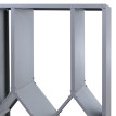 Rangement pour bois de chauffage HWC-P76, étagère pour bois de cheminée/bois de chauffage, abri pour bois, extérieur, mé