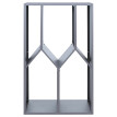 Rangement pour bois de chauffage HWC-P76, étagère pour bois de cheminée/bois de chauffage, abri pour bois, extérieur, mé