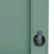 Casier HWC-P63, casier coffre-fort armoire à casiers 3 portes, 90x38x45cm acier- vert menthe