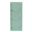 Casier HWC-P63, casier coffre-fort armoire à casiers 3 portes, 90x38x45cm acier- vert menthe