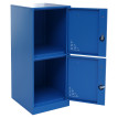 Armoire à casiers HWC-P63, armoire à casiers, armoire à casiers 2 portes, 90 x 38 x 45 cm, acier- bleu