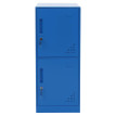 Armoire à casiers HWC-P63, armoire à casiers, armoire à casiers 2 portes, 90 x 38 x 45 cm, acier- bleu