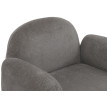 Ensemble de salon HWC-P33, canapé 2 places, 2 fauteuils, tissu/textile chenille (330 g/m2) Oeko-Tex- gris clair