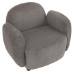 Ensemble de salon HWC-P33, canapé 2 places, 2 fauteuils, tissu/textile chenille (330 g/m2) Oeko-Tex- gris clair