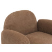 Ensemble de salon HWC-P33, canapé 2 places, 2 fauteuils, tissu/textile chenille (330 g/m2) Oeko-Tex- marron