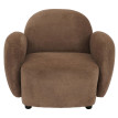 Ensemble de salon HWC-P33, canapé 2 places, 2 fauteuils, tissu/textile chenille (330 g/m2) Oeko-Tex- marron