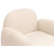 Ensemble de salon HWC-P33, canapé 2 places, 2 fauteuils, tissu/textile chenille (330 g/m2) Oeko-Tex- crème