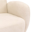 Ensemble de salon HWC-P33, canapé 2 places, 2 fauteuils, tissu/textile chenille (330 g/m2) Oeko-Tex- crème