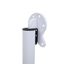 Lot de 2 pieds de table HWC-H34, pour bureau, pied de table à manger, structure de table, pliable 72 cm- blanc