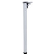 Lot de 2 pieds de table HWC-H34, pour bureau, pied de table à manger, structure de table, pliable 72 cm- blanc