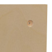 Panneau mural HWC-P24, décoration murale et étagère modulaire perforée 100x50 cm FSC- couleur naturelle