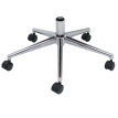 Chaise de bureau HWC-O83, chaise pivotante, fauteuil de direction, similicuir (280 g/m2) Bois courbé certifié MVG Aspect
