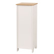 Commode HWC-O75, meuble à tiroirs, 4 tiroirs Tiroirs à paniers Bois Mélamine 82x30x30cm- blanc naturel