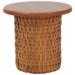Table d'appoint HWC-P15, table basse/table de salon, table de salon, table pour plantes, table, bois d'acajou, rotin, ro