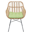 Chaise de salle à manger HWC-P17, chaise de cuisine Chaise en osier Fauteuil en rotin Chaise en rotin Chaise, Kubu Rotin