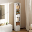 Bibliothèque colonne avec tiroir et placard ESMERIZ blanche