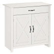 Buffet rural chic avec tiroir et placard LAGAO aspect bois blanc